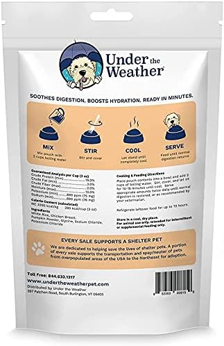 Under the Weather Bland Diet for Dogs | Easy to Digest for Sick Dogs |Always Be Ready | Contains Electrolytes - All Natural Freeze Dried 100% Human Grade Meats | 2 Pack - Rice, Chicken & Pumpkin - 6oz