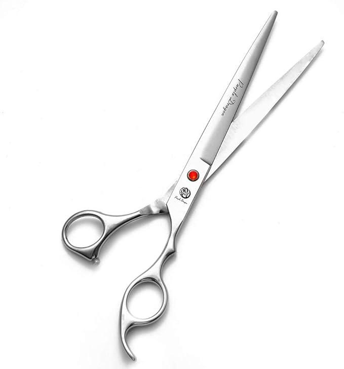 Purple Dragon 4“/5"/5.5"/6"/6.5"/7"/7.5"/8"/9"/10" Sharp Edge Salon Hair Cutting Shears - Pet/Dog Grooming Scissors with Bag - Perfect for Barber or Pet Groomer
