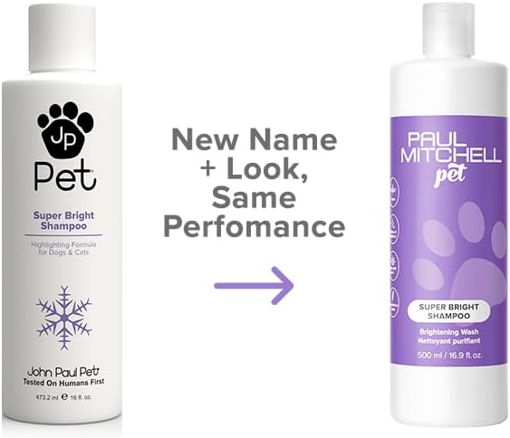 Super Bright Shampoo, Brightening Wash, Whitening Dog Shampoo, 16.9 fl. Oz