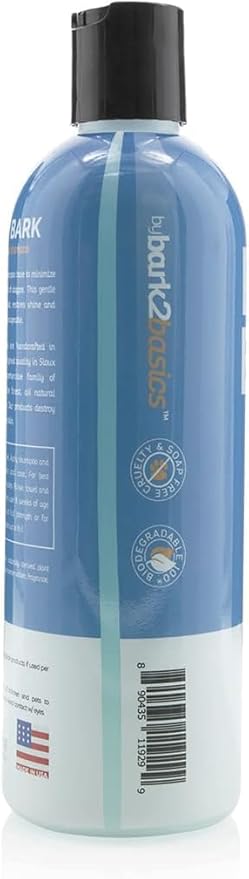 Bark2Basics Baby Bark Puppy Shampoo for Dogs, 16 oz - Naturally Derived Ingredients, Formulated for Puppies, Professional Grooming Grade, Gentle on Dry or Sensitive Skin, Made in The USA