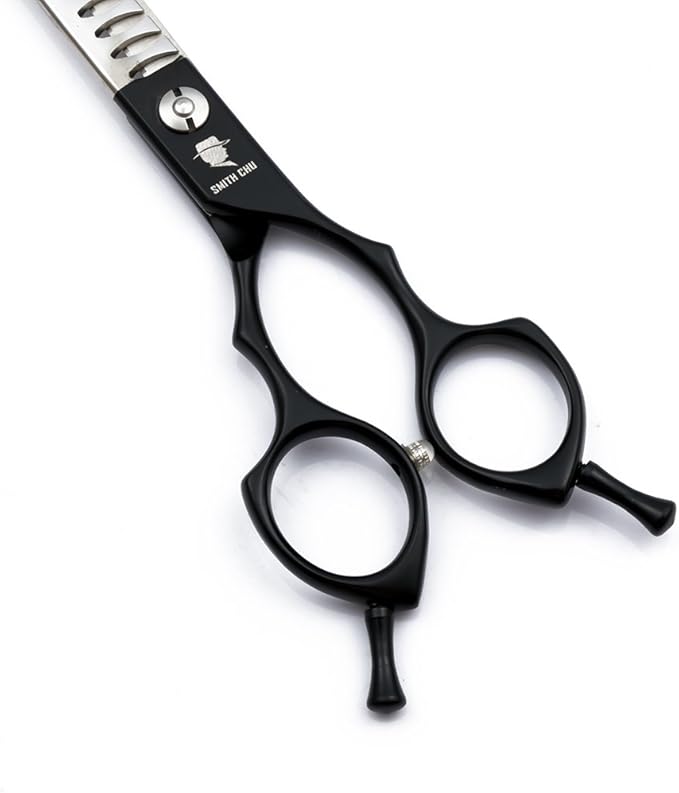 Smith Chu Professional Pet Dog Grooming Scissors Kit - Premium Stainless Steel Straight Curved Thinning Blade Dog Hair Cutting Shears Set