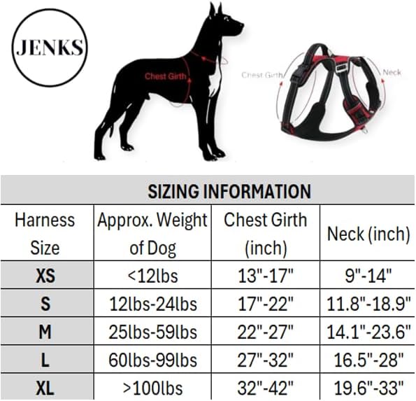 No Pull Dog Harness Reflective Adjustable Harness for Small, Medium, Large Dogs Ideal for Training, Walking, Running, Hiking,Multiple Color Options Available, Arneses para Perros