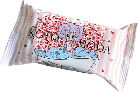 Wet Wipes with Panthenol for Sphynx and Shorthair Cats for Everyday use (10Pack/150Count)