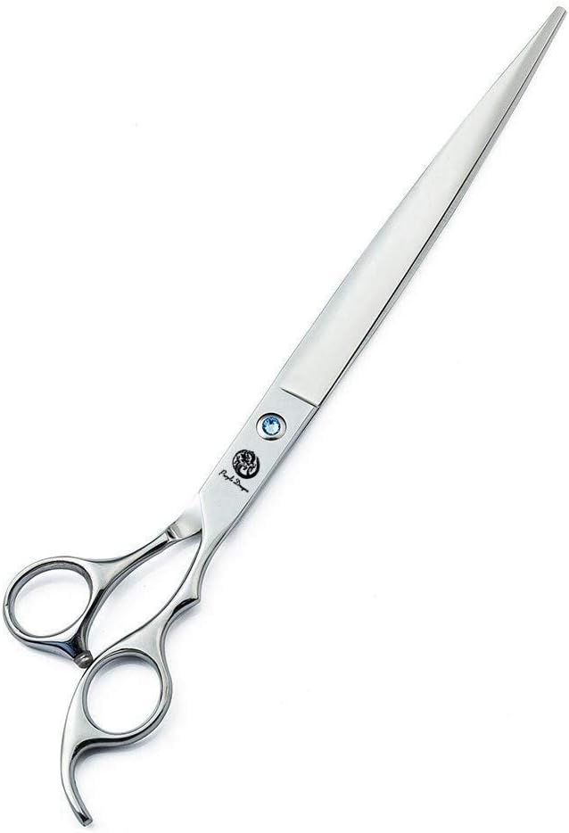 Purple Dragon 10 Inch Sharp Edge Salon Hair Cutting Shears - Pet/Dog Grooming Scissors with Bag - Perfect for Barber or Pet Groomer (10 inch)
