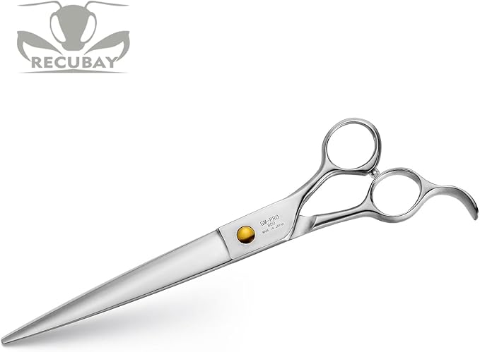 Gold Mantis Professional Dog Shears,8.0" Straight Shear For Thick Long Hair Large Dog Cat