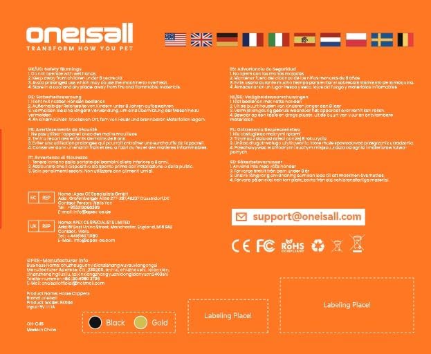 oneisall Replacment Metal Blades for RK-034 Model