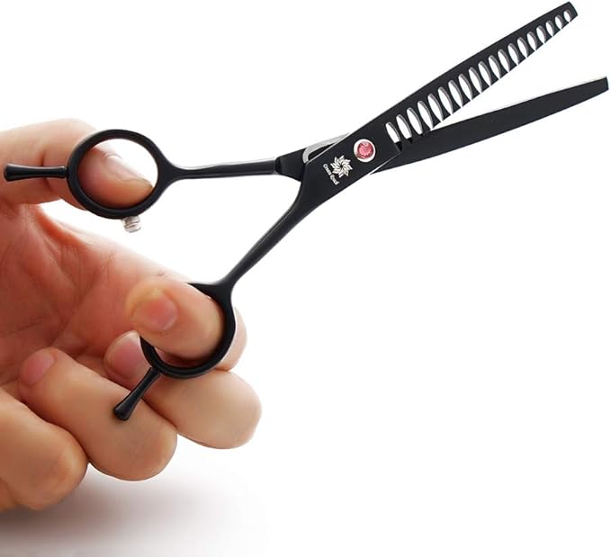 Dream Reach Professional 7.0'' Dog Grooming Scissors Chunker Scissors Hairdressing Dog Scissors Pet Hair Trimming Scissors for Dogs and Cats