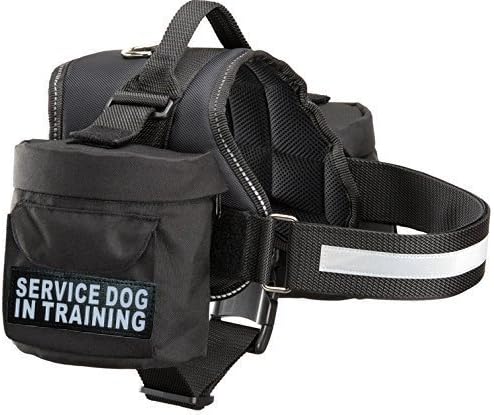 Doggie Stylz Service Dog in Training Harness with Removable Saddle Bag Backpack Harness Carrier Traveling Bag. 2 Patches. Please Measure Dog Before Ordering