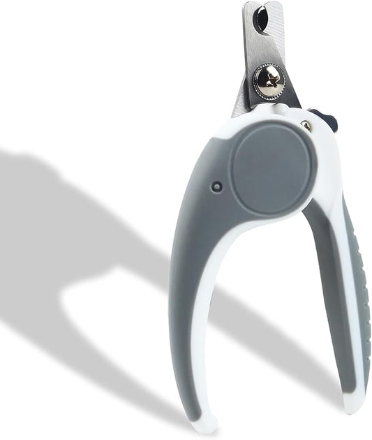 Pet Nail Clippers, Dog Nail Trimmers with Safety Guard to Avoid Excessive Cutting Nails, Dog Grooming Clippers has a Variety of Colors Suitable for Dogs, Cats and Other Pets（Grey）