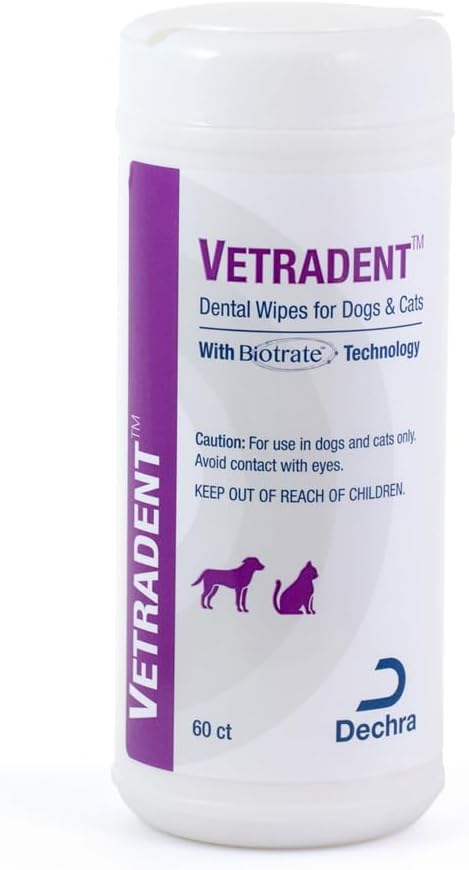 Dental Wipes for Dogs and Cats, 60ct