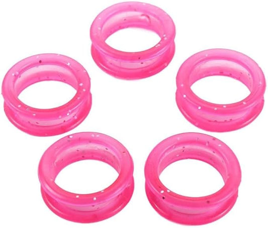5Pcs Soft Silicone Scissors Finger Rings Grips Inserts Grooming Shear Thumb Inserts Finger Protector Shears Ring Scissor Accessories
