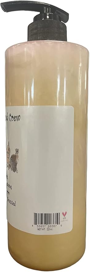 Pet Shampoo and Shampoo Scrub Brush (Oatmeal Cherry) - for Pigs Dogs and Other Small Animals