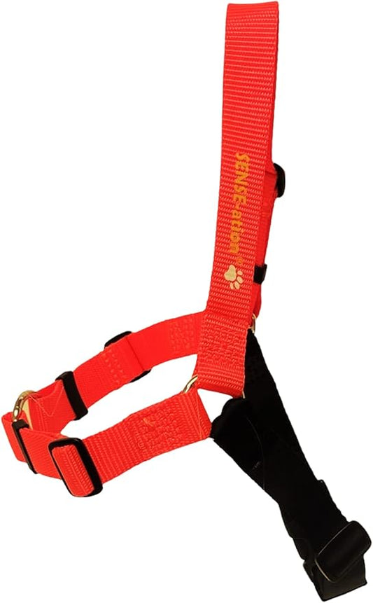 The Original Sense-ation No-Pull Dog Training Harness (Medium, Neon Orange)
