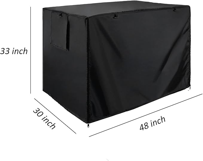 kefit Dog Crate Cover 48 inch, Kennel Cover for Dog Cage, Black