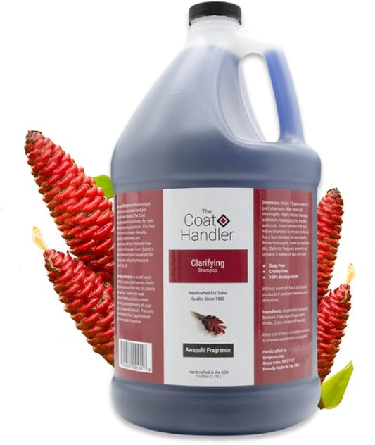 Clarifying Dog Shampoo, 1 Gallon | All Natural Ingredients, Removes Stains and Dirt, Brightens All Coat Colors, Professional Grade Grooming Shampoo, Soap and Cruelty Free