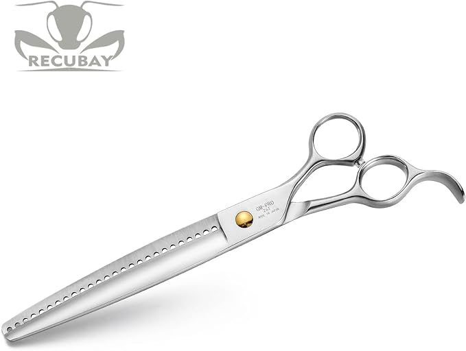 Gold Mantis Professional Dog Shears,8.0" Blender Shear For Medium Large Dog, 75% Thinning Rate