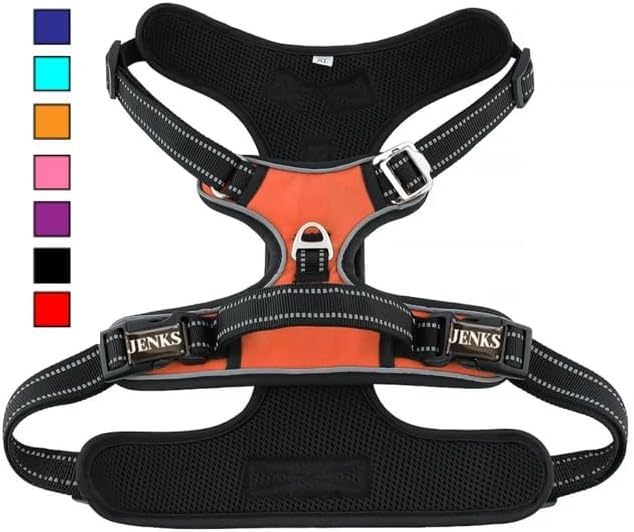 No Pull Dog Harness Reflective Adjustable Harness for Small, Medium, Large Dogs Ideal for Training, Walking, Running, Hiking,Multiple Color Options Available, Arneses para Perros