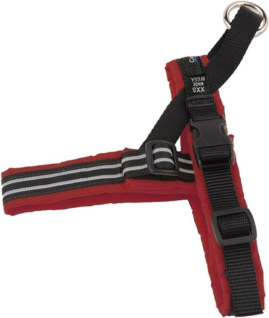 ComfortFlex Sport Harness - American Made No Pull XSmall Dog Harness - Lightweight, Padded, Reflective No Rub Harness for Walking, Running and Control - XSmall, Bordeaux