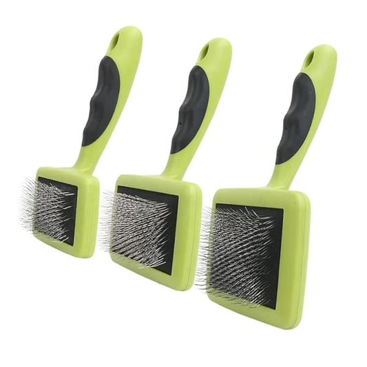Slicker Brush for Pets. Dogs and Cats. Grooming Tool For Loose and Tangled Fur or Hair . Long Pins Long Hair Grooming Brush (Large)