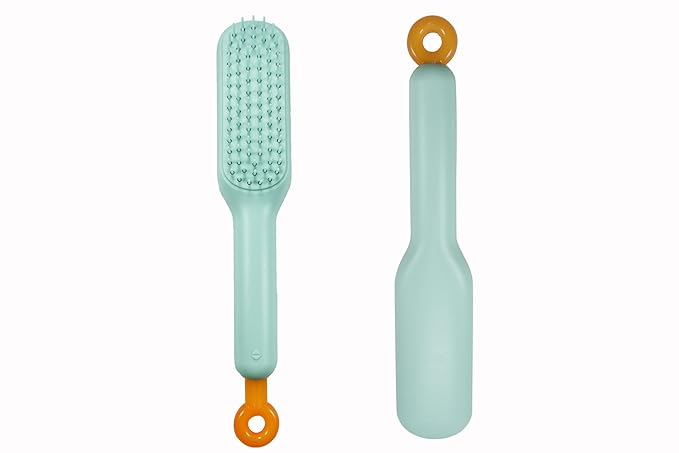 Stretchable Puppy Brush ， Soft Dog Brush - Gentle Grooming Brush for Small Dogs, Perfect for Yorkie, Shih Tzu, Maltipoo ，Dog Hair Remover Brush (Green)
