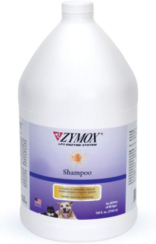 Zymox Shampoo for Dogs and Cats with Vitamin D, 1 Gallon