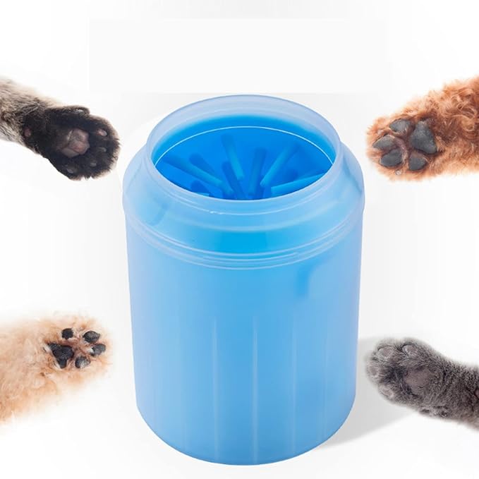 MYHFL-pet Foot Cup/Portable Dog Paw Washer/Paw Cleaner (Medium, Blue)