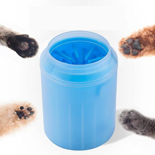 MYHFL-pet Foot Cup/Portable Dog Paw Washer/Paw Cleaner (Medium, Blue)