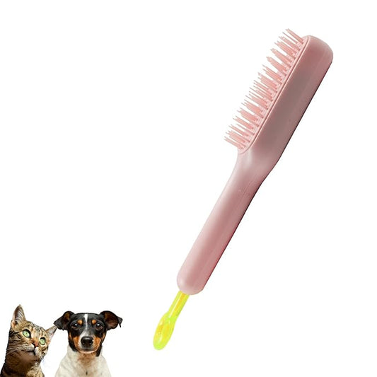 Scalable Grooming Brush for Small Dogs, Puppy Brush ， Soft Dog Brush for Shih Tzus, Yorkies, Maltipoos, Maltese (Pink)