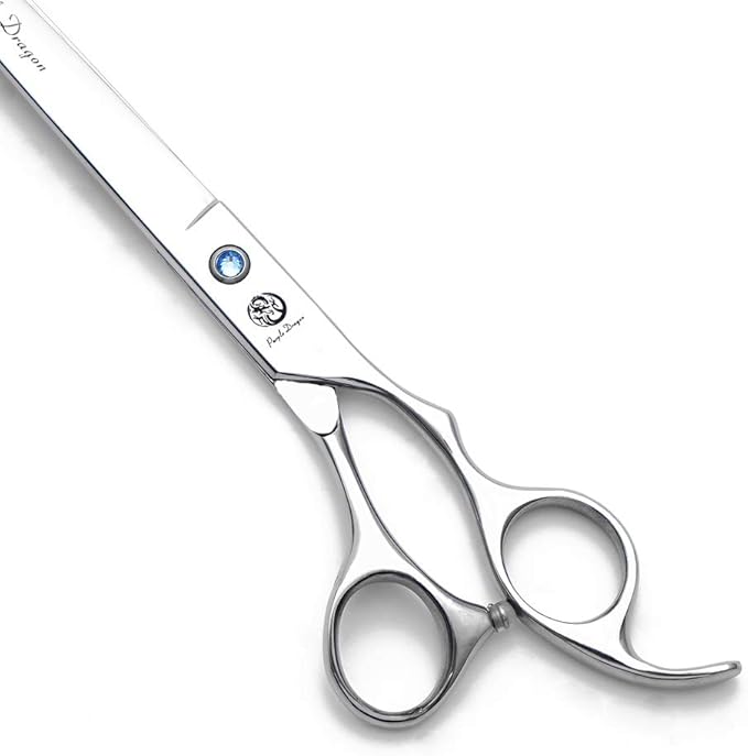 Purple Dragon 4“/5"/5.5"/6"/6.5"/7"/7.5"/8"/9"/10" Sharp Edge Salon Hair Cutting Shears - Pet/Dog Grooming Scissors with Bag - Perfect for Barber or Pet Groomer
