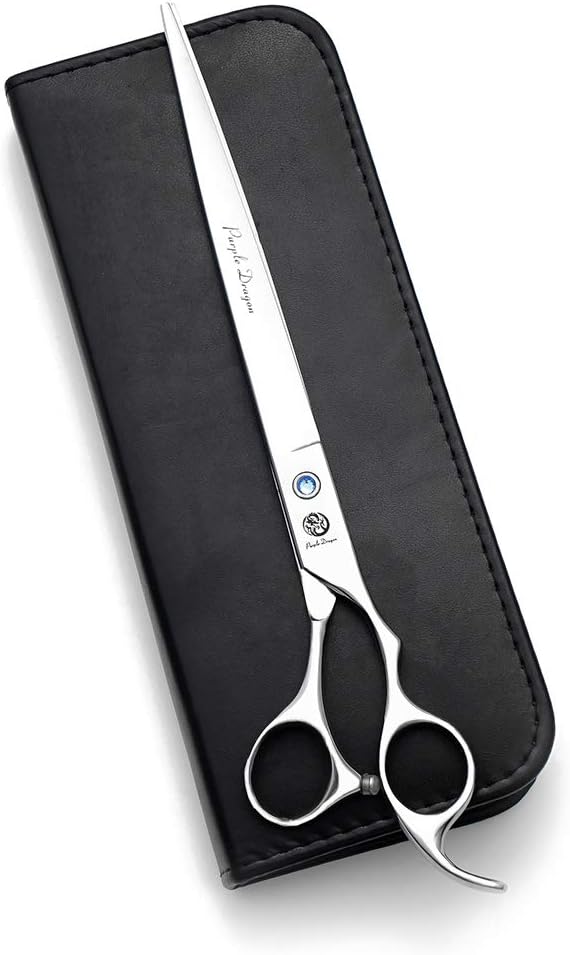 Purple Dragon 4“/5"/5.5"/6"/6.5"/7"/7.5"/8"/9"/10" Sharp Edge Salon Hair Cutting Shears - Pet/Dog Grooming Scissors with Bag - Perfect for Barber or Pet Groomer
