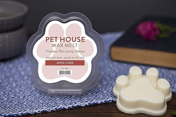 One Fur All Pet House Wax Melts - Vanilla Sandalwood/Vanilla Creme Brulee Pack of 2 - Odor Eliminating, Long-Lasting Scented Wax Melts - Natural, Pet-Friendly