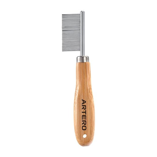 Artero Buddy Mini Tear Comb. Ideal for removing dirt and debris from accumulated in the tear area in dogs and cats (Nature Collection)