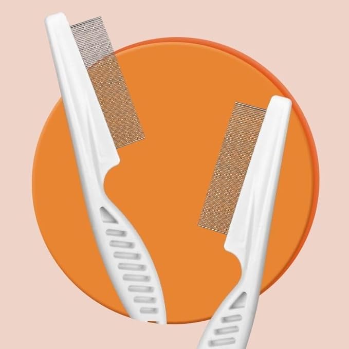 Pet Comb - Stainless Steel Teeth Comb for Dogs & Cats, Pet Hair Comb for Home Grooming Kits