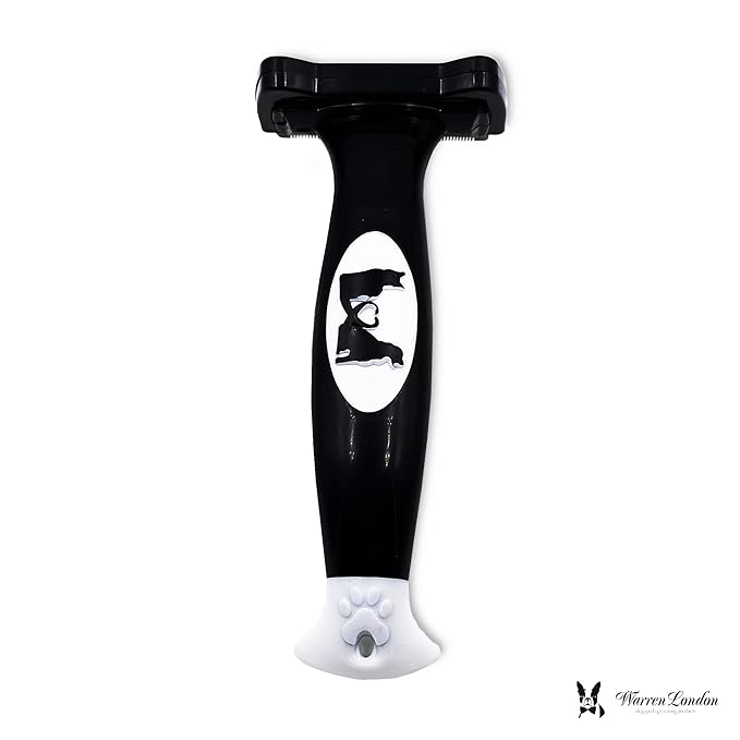 Deshedding Dog Brush by Warren London | Stainless Steel Deshedding Tool | Long Hair - Medium