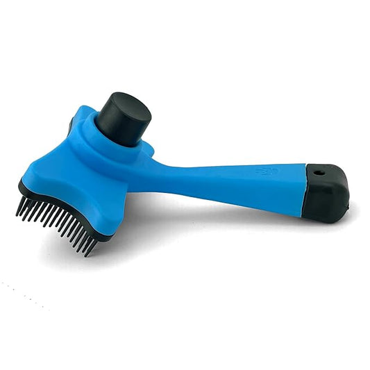 Self-Cleaning Retractable Grooming Brush for Small Dogs and Cats - 4.75" Size