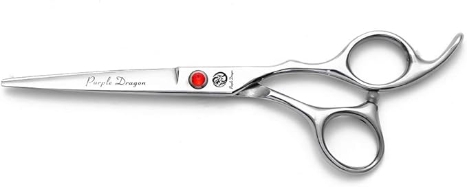 Purple Dragon 4“/5"/5.5"/6"/6.5"/7"/7.5"/8"/9"/10" Sharp Edge Salon Hair Cutting Shears - Pet/Dog Grooming Scissors with Bag - Perfect for Barber or Pet Groomer