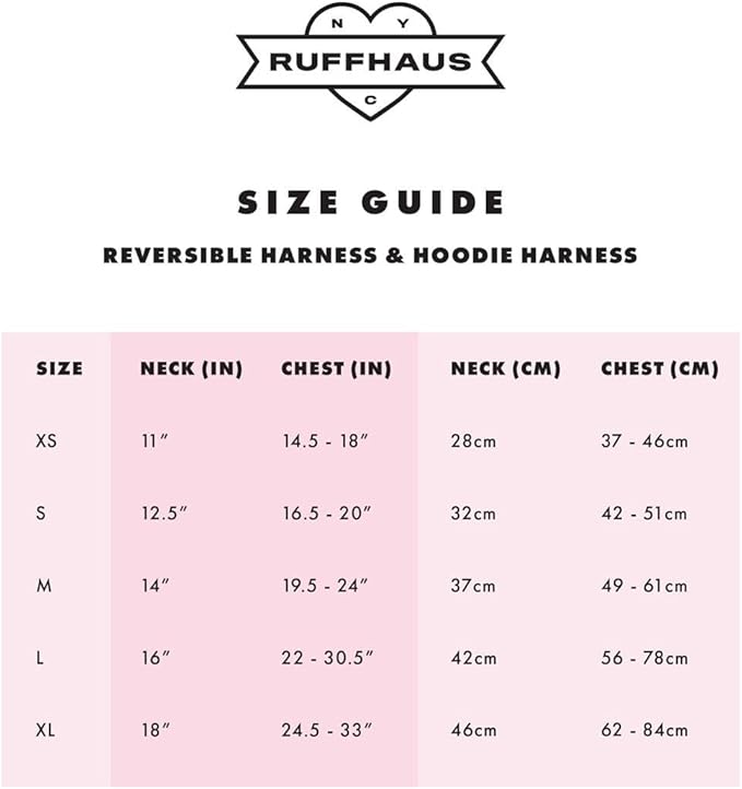 Ruffhaus NYC Pink Sprinkles Reversible Dog Harness, Ice Cream Waffle Cone, Banana Split Printed No Pull Harness Puppy Gift Girl Dog Birthday & Gotcha Day X-Small