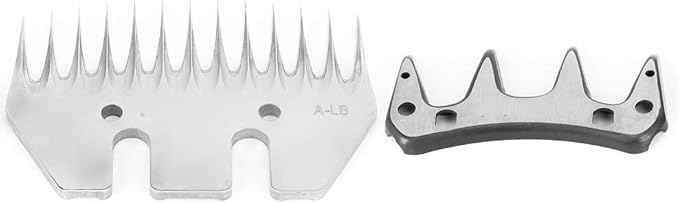 Sheep Shears Blades, Stainless Steel Sheep Clippers Blade Replacement Shearing Combs and Cutters for Goats Clipper(13 Tooth Straight Blade (+ Swing Blade))