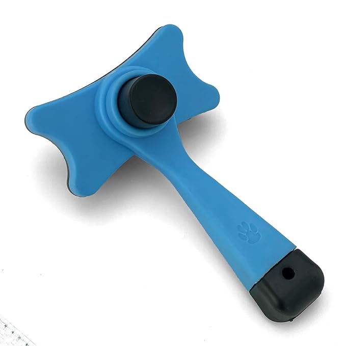 Self-Cleaning Retractable Grooming Brush for Small Dogs and Cats - 4.75" Size