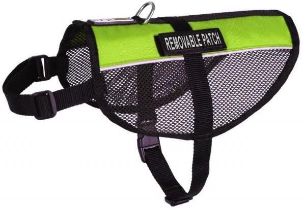 Deaf Dog Service Dog mesh Vest Harness Cool Comfort. Purchase Comes with 2 Reflective Deaf Dog Removable Patches. Please Measure Your Dog Before Ordering