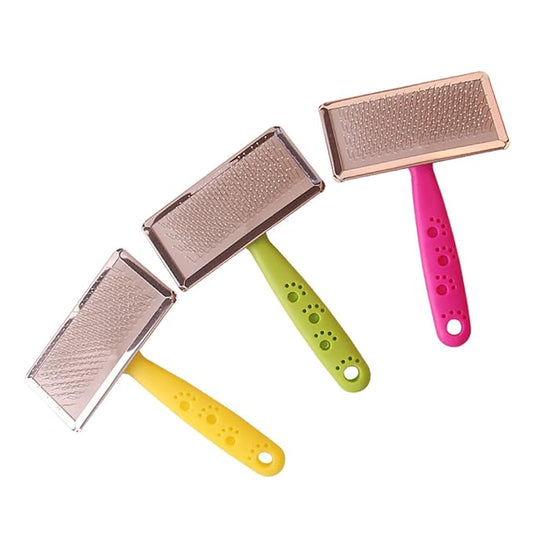 Mipcase 3pcs Pet Comb Hair Tool Tool Cleaning Tool Pet Brush Dog Slicker Brush Self Cleaning Dog Combs for Grooming Stainless Steel Pet Grooming Comb Pet Hair Accessory