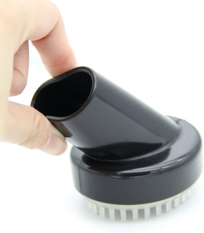 EZ SPARES Replacement Pet Round Air Brush Central Vacuum Hose Attachment Dog Grooming Tool Universal 1 1/4 inches (32mm) Soft PVC for Pets Cat Dog Animal's Hair Cleaning