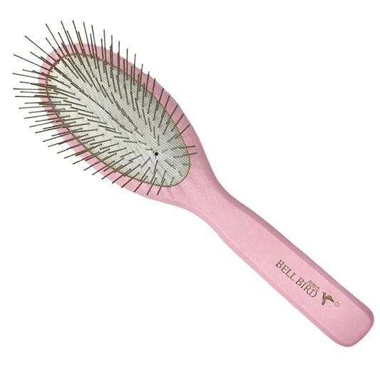 Der Meister Pin Brush, Pets Shedding, Dematting and Grooming tool for Dogs and Cats with All Hair Types, Remove Loose Hair, Fur, Undercoat, Mats, Tangled Hair, Knots (PINK)