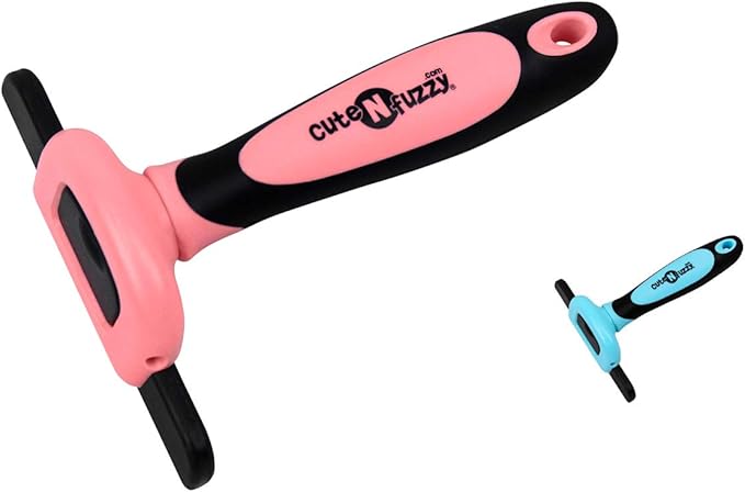 Deshedding Pet Grooming Comb, Pink, Large