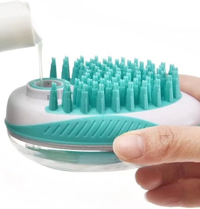 Pet Shampoo and Shampoo Scrub Brush for Pigs, Dogs, and Other Pets (Lavender)