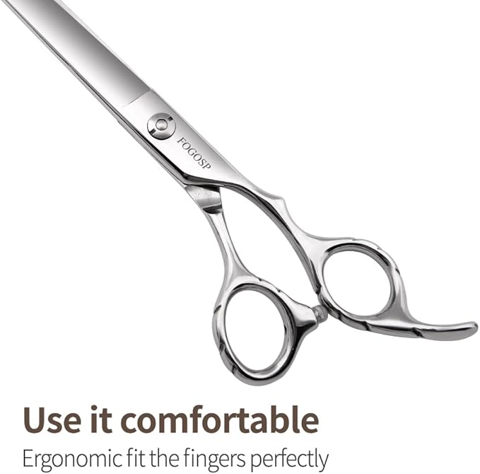 Professional Dog Grooming Scissors - Straight 7.0'' Dog Grooming Shears for Cutting Thick Hair, Small to Medium Pets, Cats (7.0 In, Straight)