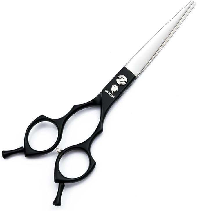 Smith Chu Professional Pet Dog Grooming Scissors Kit - Premium Stainless Steel Straight Curved Thinning Blade Dog Hair Cutting Shears Set