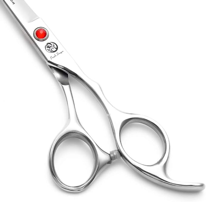 Purple Dragon 4“/5"/5.5"/6"/6.5"/7"/7.5"/8"/9"/10" Sharp Edge Salon Hair Cutting Shears - Pet/Dog Grooming Scissors with Bag - Perfect for Barber or Pet Groomer