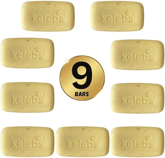 Deshedding Dog Shampoo Bar for Shedding Control, Natural Ingredients with Coconut Oil & Shea Butter | No Plastic Waste, Vegan, 9 - Value Pack