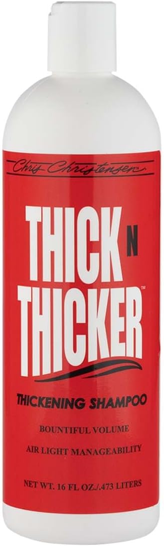 Chris Christensen Pet Shampoo, 16 oz Thick N Thicker Thickening Shampoo, Groom Like a Professional, Pro-Vitamin Formula, Nutrient and Protein Infused Blend, Made in The USA